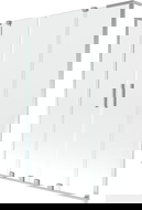 Mexen Velar L Dvigubas 2-dalių stumdomas vonios ekranas 140 x 150 cm, skaidrus, chromuotas - 896-140-003-02-01