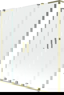 Mexen Velar L Duo vonios ekranas Dviejų dalių slankiojantis 140 x 150 cm, skaidrus, auksinis - 896-140-003-02-50