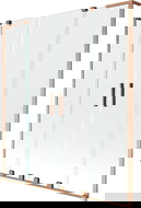 Mexen Velar L Duo vonios pertvara, 2-dalių, stumdoma, 140 x 150 cm, skaidri, šepečiu valyta varis - 896-140-003-02-65