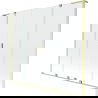 Mexen Velar L Duo vonios ekrano 2-durys stumdomas 170 x 150 cm, skaidrus, auksinis šukuotas - 896-170-003-02-55