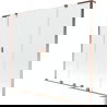 Mexen Velar L Duo vonios kambario pertvara, 2 dalių stumdomas 200 x 150 cm, permatomas, rožinis auksas - 896-200-003-02-60