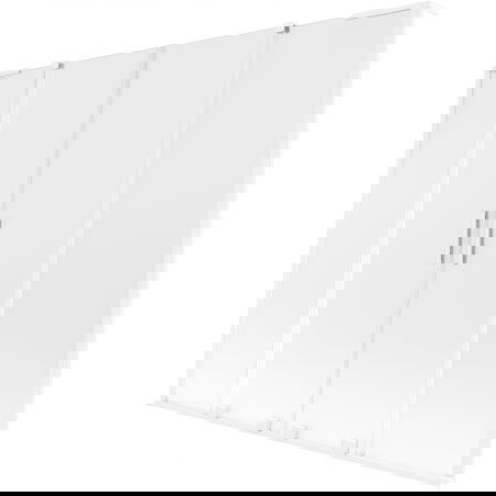 Mexen Velar L Duo vonios pertvara, 2 dalių, stumdomos durys, 200 x 150 cm, matinė, balta - 896-200-003-32-20