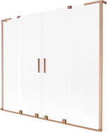 Mexen Velar L Duo vonios ekranas, 2-dalių stumdomas, 200 x 150 cm, matinė, šlifuota varis - 896-200-003-32-65