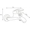 Mexen Fabia DF05 vonios komplektas, Chromo - 746503DF05-00