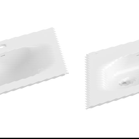 Mexen Vela kriauklė įleidžiama į stalviršį 46 x 46,5 cm, balta blizgi - 25234500