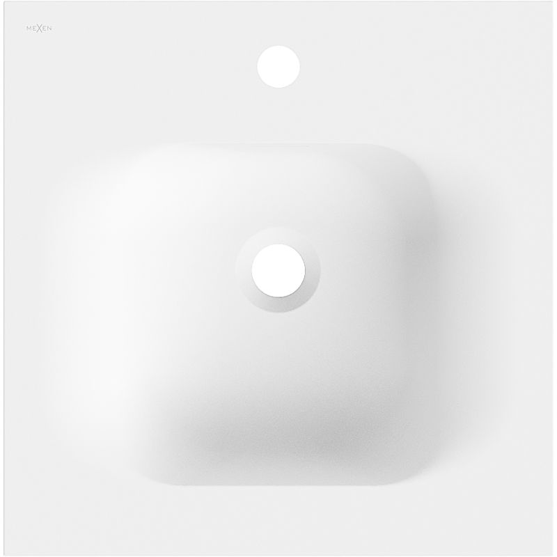 Mexen Vela įleidžiamasis praustuvas 46 x 46,5 cm, baltas matinė - 25234501