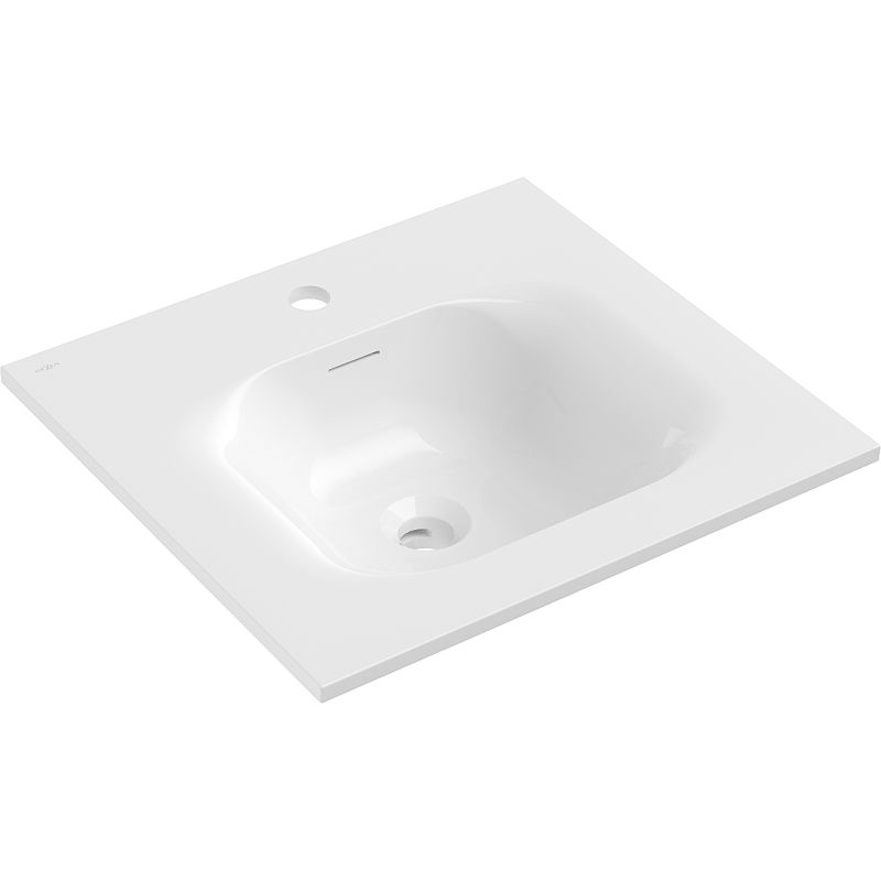 Mexen Vela įleidžiamas praustuvas į stalviršį 51 x 46,5 cm, blizgus baltas - 25235000