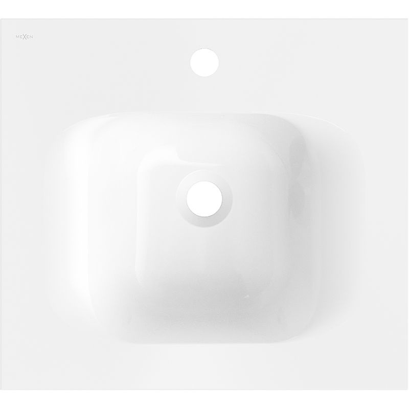 Mexen Vela įleidžiamas praustuvas 51 x 46,5 cm, blizgi balta - 25235000