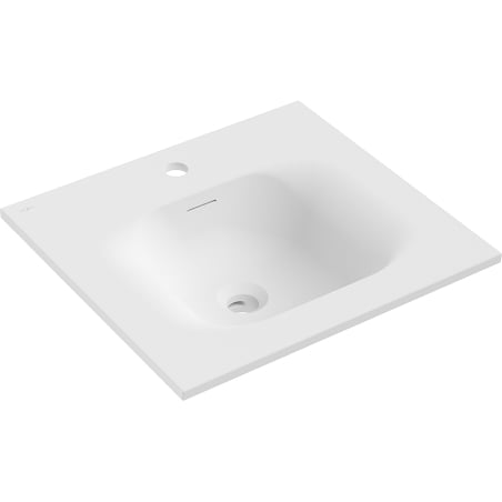 Mexen Vela praustuvas įmontuojamas į stalviršį 51 x 46,5 cm, baltas matinis - 25235001