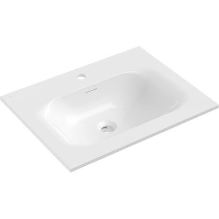 Mexen Vela įleidžiamas stalviršio praustuvas 61 x 46,5 cm, balta blizgi - 25236000