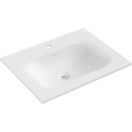 Mexen Vela įleidžiamas į stalviršį praustuvas 61 x 46,5 cm, baltas matinis - 25236001