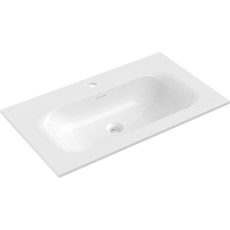 Mexen Vela įleidžiamas praustuvas į stalviršį 81 x 46,5 cm, blizgus baltas - 25238000