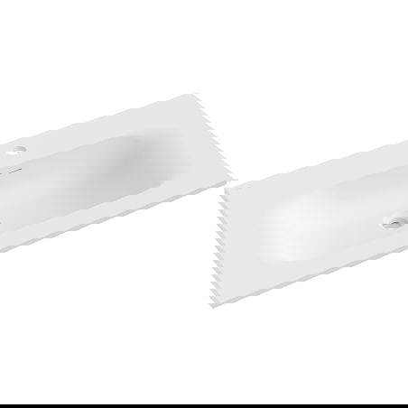 Mexen Vela įleidžiama į stalviršį kriauklė 81 x 46,5 cm, balta matinė - 25238001