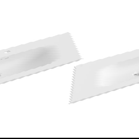 Mexen Vela įleidžiamas stalviršinis praustuvas 91 x 46,5 cm, balta matinė - 25239001