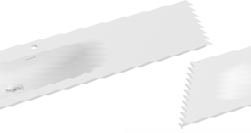 Mexen Vela įmontuojamas praustuvas kairysis 101 x 46,5 cm, baltas matinis - 25231001L