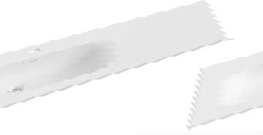 Mexen Vela įleidžiamas į stalviršį kriauklė kairinis 121 x 46,5 cm, balta matinė - 25231201L