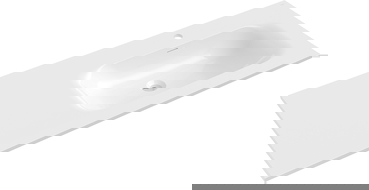 Mexen Vela įleidžiamas į stalviršį dešinėje pusėje 121 x 46,5 cm, balta blizgi - 25231200P