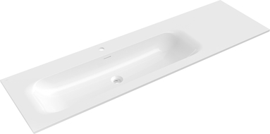 Mexen Vela įleidžiamas praustuvas, kairinis, 161 x 46,5 cm, blizganti balta - 25231600L