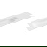 Mexen Vela įleidžiama į stalviršį kriauklė kairė 161 x 46,5 cm, balta matinė - 25231601L