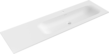 Mexen Vela įleidžiamas dešiniosios pusės praustuvas 161 x 46,5 cm, baltas matinė - 25231601P