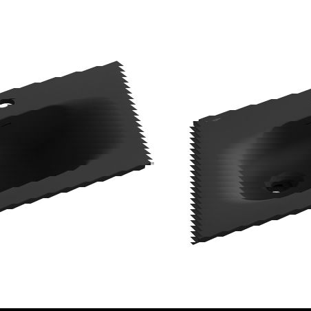 Mexen Vela į stalviršį įmontuota kriauklė 46 x 46,5 cm, juoda matinė - 25234571