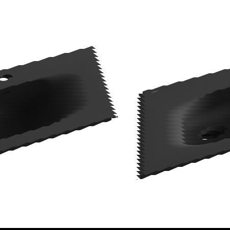 Mexen Vela įleidžiama į stalviršį praustuvas 51 x 46,5 cm, juodas matinis - 25235071