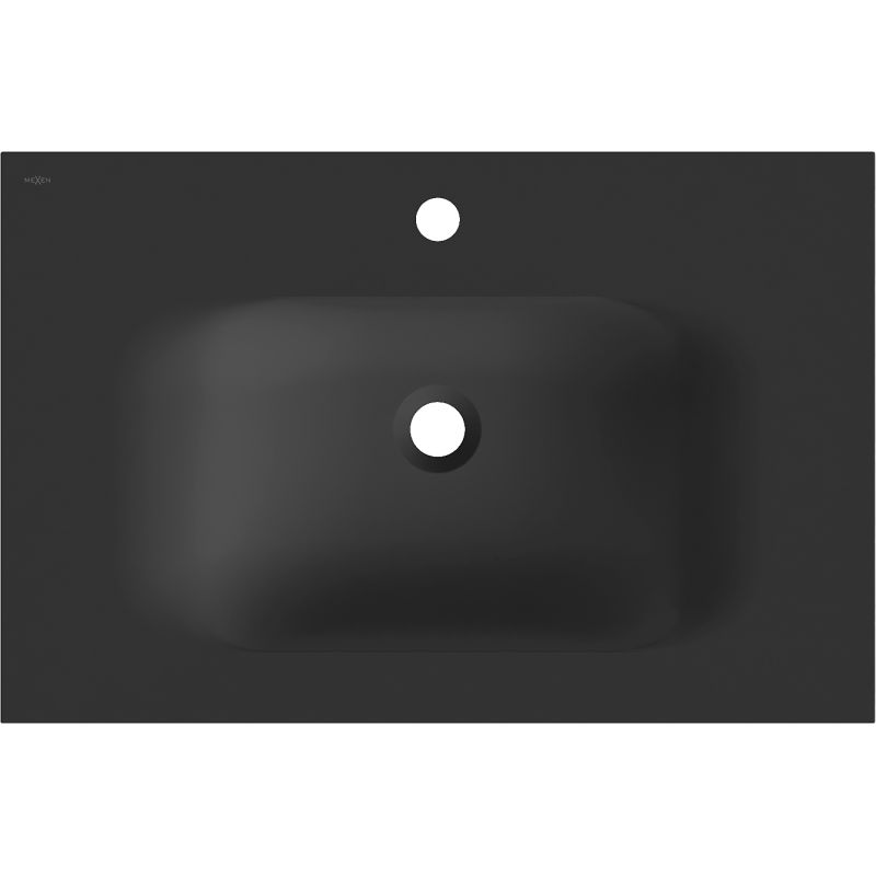 Mexen Vela įmontuojamas kriauklė 71 x 46,5 cm, juodas matinis - 25237071