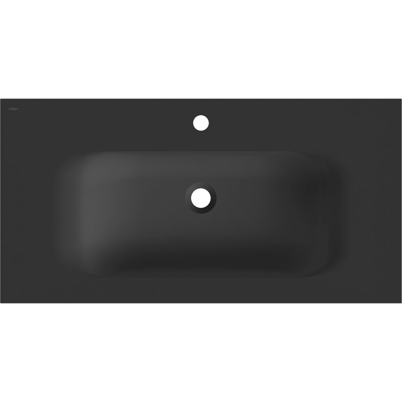 Mexen Vela įleidžiamas į stalviršį praustuvas 91 x 46,5 cm, juodas matinis - 25239071