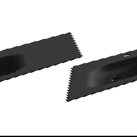 Mexen Vela įleidžiama į stalviršį kriauklė kairė 101 x 46,5 cm, juoda matinė - 25231071L