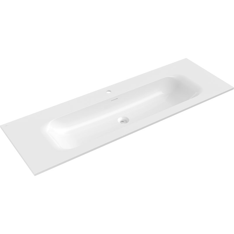 Mexen Vela įleista į stalviršį kriauklė 141 x 46,5 cm, balta blizgi - 25231400