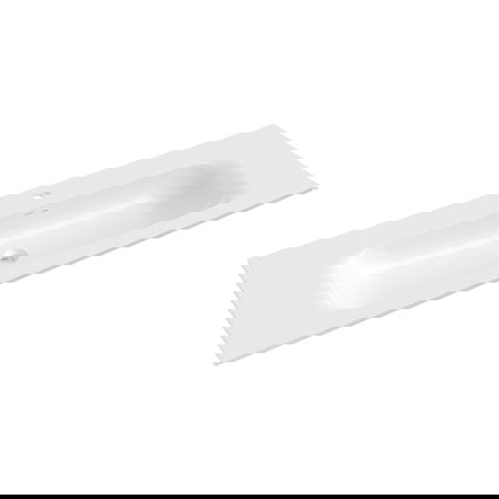 Mexen Vela įleista į stalviršį kriauklė 141 x 46,5 cm, balta blizgi - 25231400