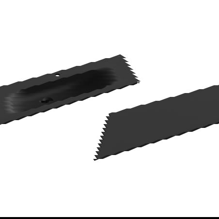 Mexen Vela įmontuojama praustuvas dešinė 141 x 46,5 cm, juoda mat - 25231471P