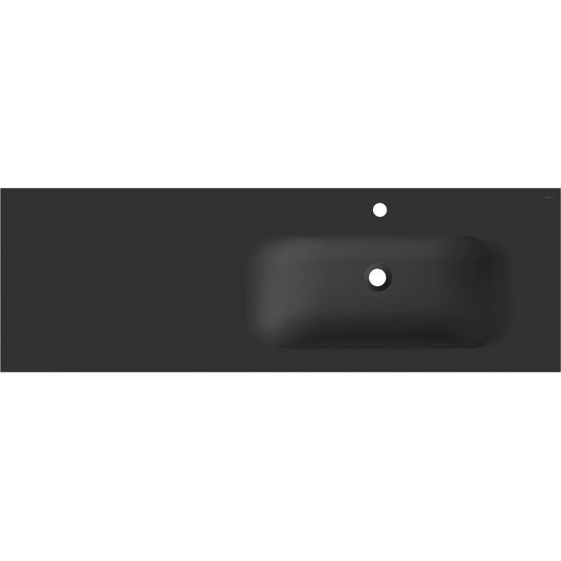 Mexen Vela įmontuojama praustuvas dešinė 141 x 46,5 cm, juoda mat - 25231471P