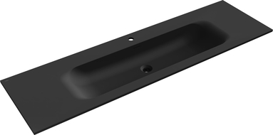 Mexen Vela įmontuojamas praustuvas 161 x 46,5 cm, juodas matinis - 25231671