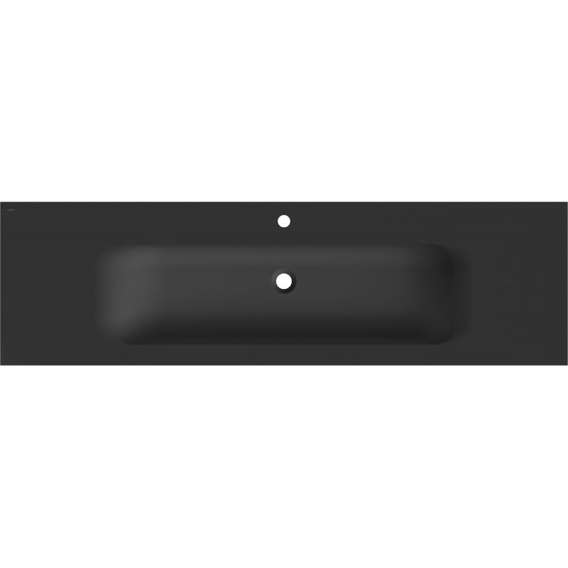 Mexen Vela įmontuojamas praustuvas 161 x 46,5 cm, juodas matinis - 25231671