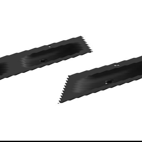 Mexen Vela dvigubas kriauklė įmontuota į stalviršį 161 x 46,5 cm, juodas matinis - 25231671D