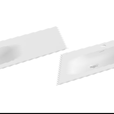 Mexen Vela įleidžiama į stalviršį kairė 91 x 46,5 cm, balta matinė - 25239001L