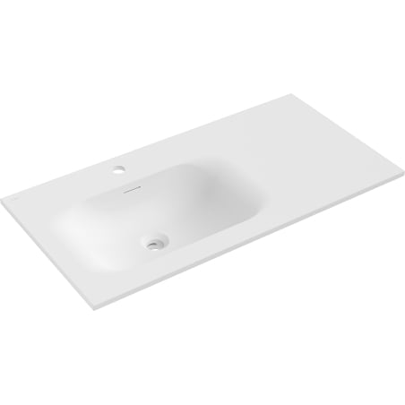 Mexen Vela įleidžiamas į stalviršį kriauklė kairėje 91 x 46,5 cm, balta matinė - 25239001L