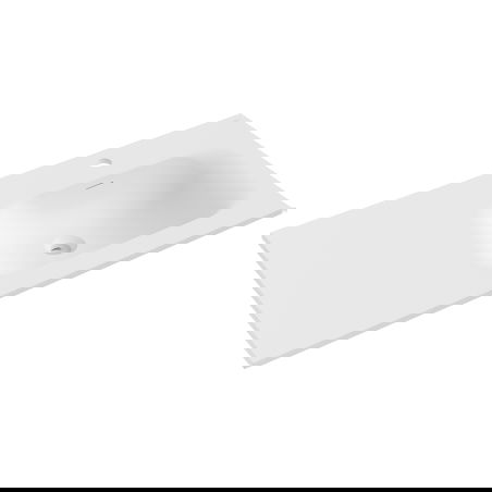 Mexen Vela įleista į stalviršį praustuvė dešinė 91 x 46,5 cm, balta matinė - 25239001P