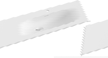 Mexen Vela įleista į stalviršį praustuvė dešinė 91 x 46,5 cm, balta matinė - 25239001P