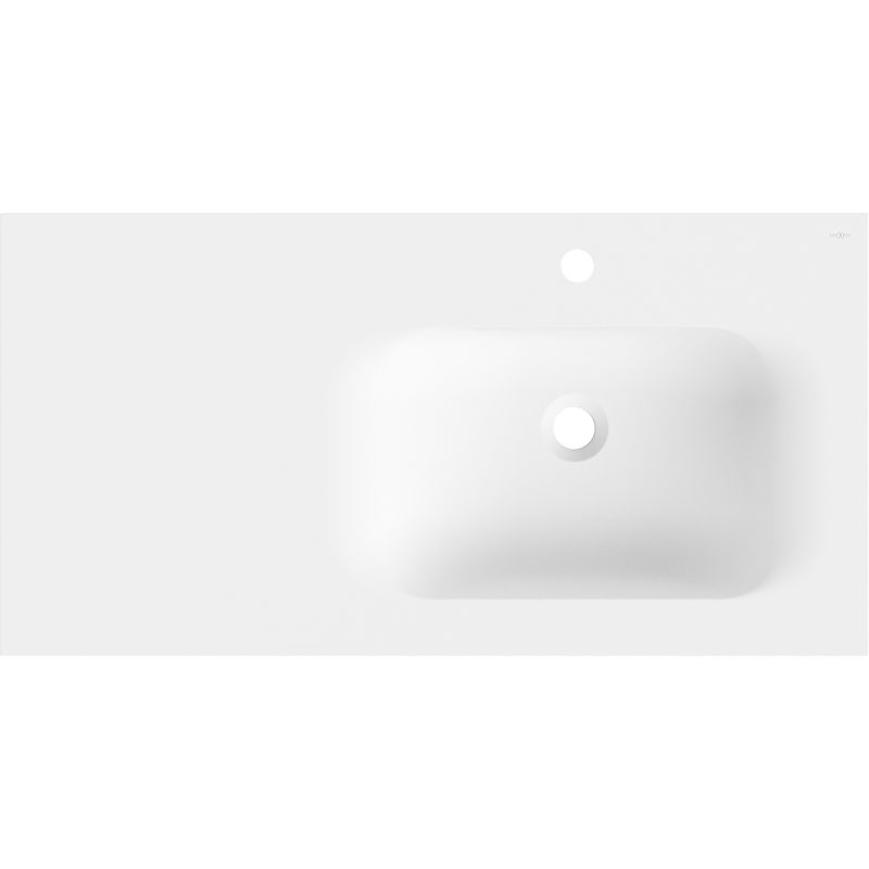 Mexen Vela įleista į stalviršį praustuvė dešinė 91 x 46,5 cm, balta matinė - 25239001P