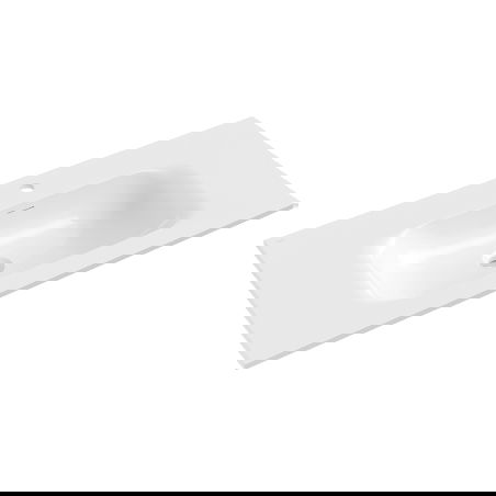 Mexen Vela įmontuojama į stalviršį kriauklė 101 x 46,5 cm, balta blizgi - 25231000