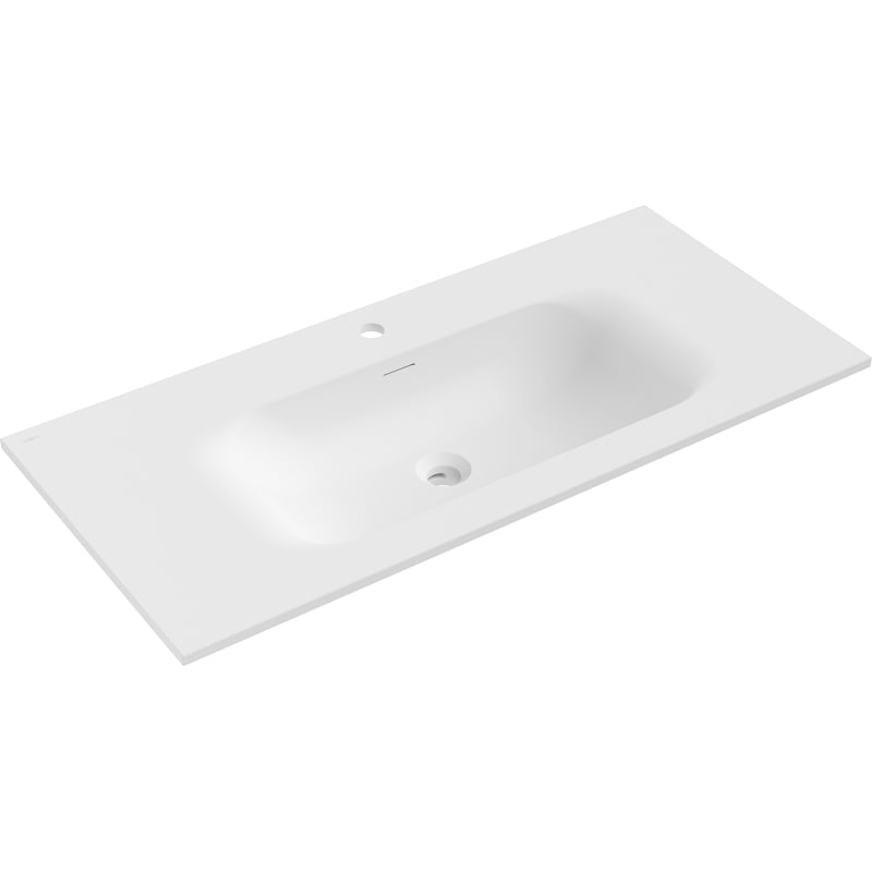 Mexen Vela įmontuota į stalviršį kriauklė 101 x 46,5 cm, balta matinė - 25231001