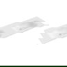 Mexen Vela įleidžiamas dvigubas praustuvas 141 x 46,5 cm, baltas matinis - 25231401D