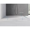 Mexen Line-B grindų kampinė juostelė 180 cm dešinė, inox - 181001180R