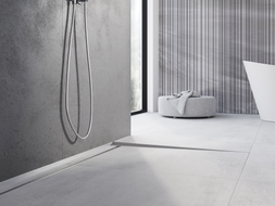 Mexen Line-B nuolydžio grindjuostė 180 cm dešinė, inox - 181001180R