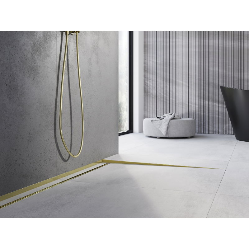 Mexen Line-B grindų nuolydžio juosta 180 cm dešinė, auksinė - 185001180R