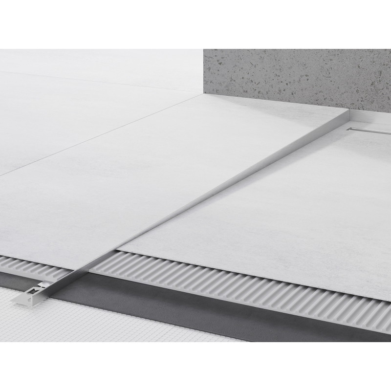 Mexen Line-B nuožulni grindų juosta 120 cm kairė, nerūdijantis plienas - 181001120L