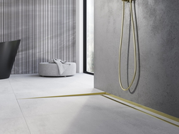 Mexen Line-B nuolydžio grindų juosta 120 cm kairė, auksinė - 185001120L