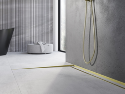 Mexen Line-B grindų nuolydžio juosta kairė 120 cm, auksas šlifuotas - 185501120L